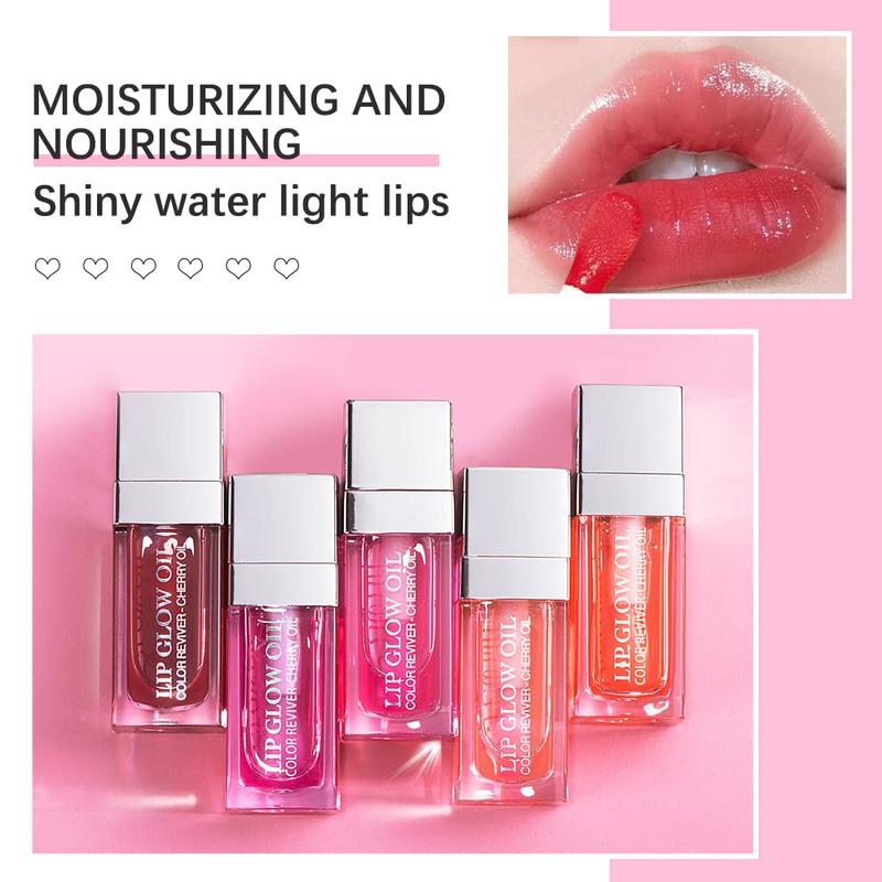 Raspberry Hydrating Lip Glow Oil. Transparent, tinted. Nourishing, long-lasting. Repairs & lightens lip lines. Glossy & moisturizing. 0.2 OZ.