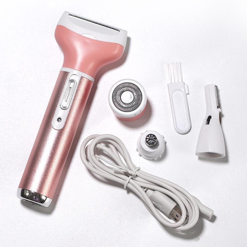 USB Rechargeable Electric Hair Removal Tool, 4 in 1 Hair Removal Tool, Multifunctional Hair Removal Tool for Women, Halloween & Christmas Gift