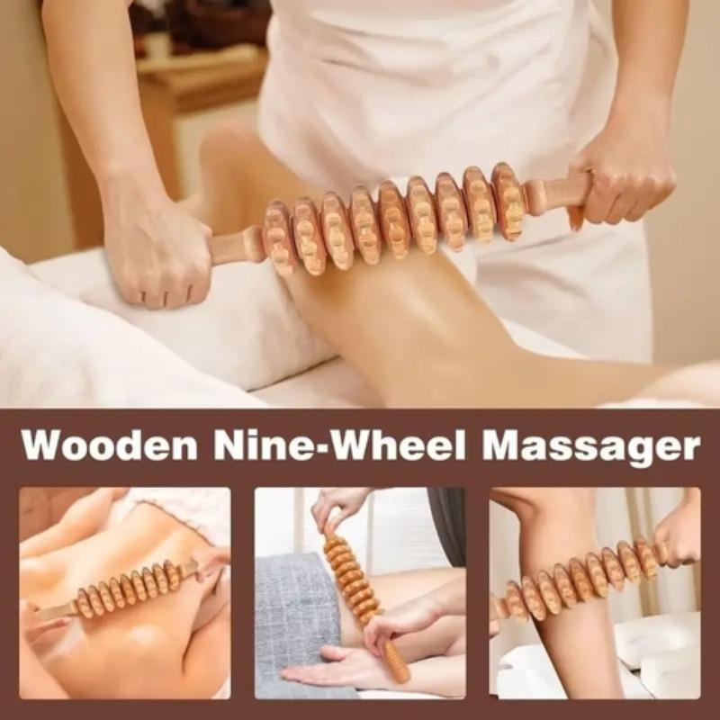 Wooden Massage Tool Set, 6 Counts set Manual Massage Tools, Muscle Relaxation Tool for Women and Men, Body Care Tool for Home & Spa