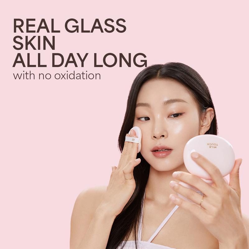 Milktouch - Milky Glow Cushion (20 shades) 15g | GLASS SKIN KOREAN CUSHION WITH NO OXIDATION