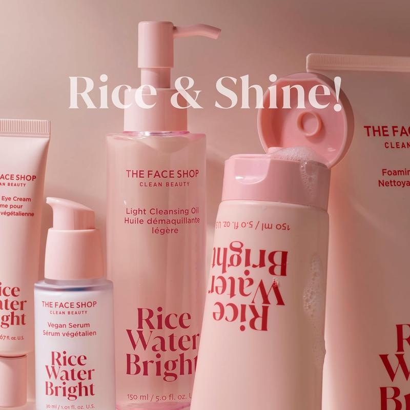 THE FACE SHOP Rice Water Bright Light Facial Cleansing Oil Cleanser Lightweight