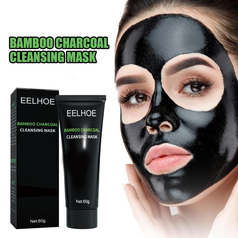 EELHOE Bamboo Charcoal Cleansing Mask, natural plant ingredients, deep pore cleansing mask, gentle, non-irritating, suitable for all skin types