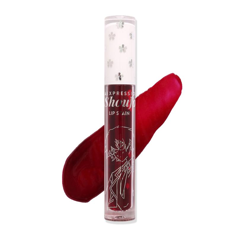 Anime Shoujo Lip Stain, Lip and Cheek ink Long-lasting, Lightweight strawberry scented lip tint