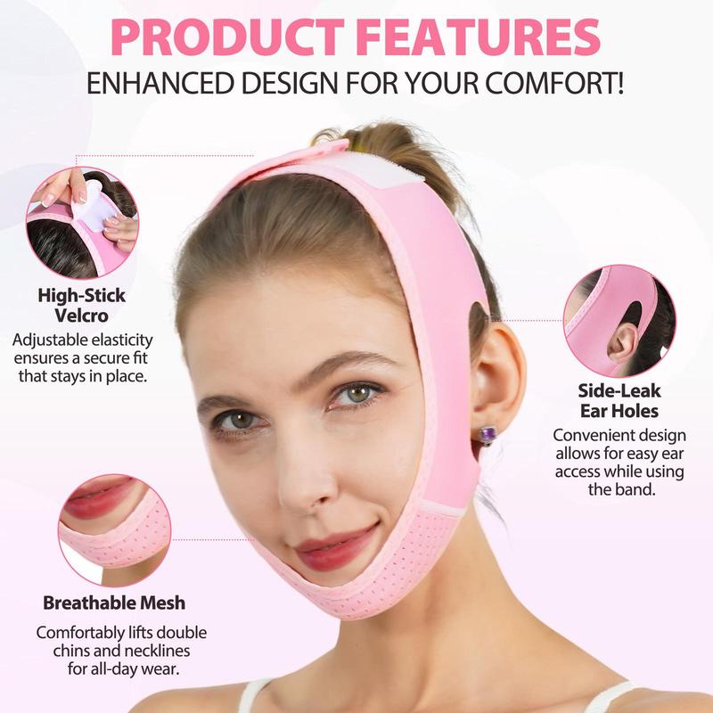 V Line Facial Bandage, 1 Box Face Lifting & Tightening Bandage, Soothing & Breathable Facial Smoothing Bandage, Facial Skin Care Tool for Women, Christmas Gift