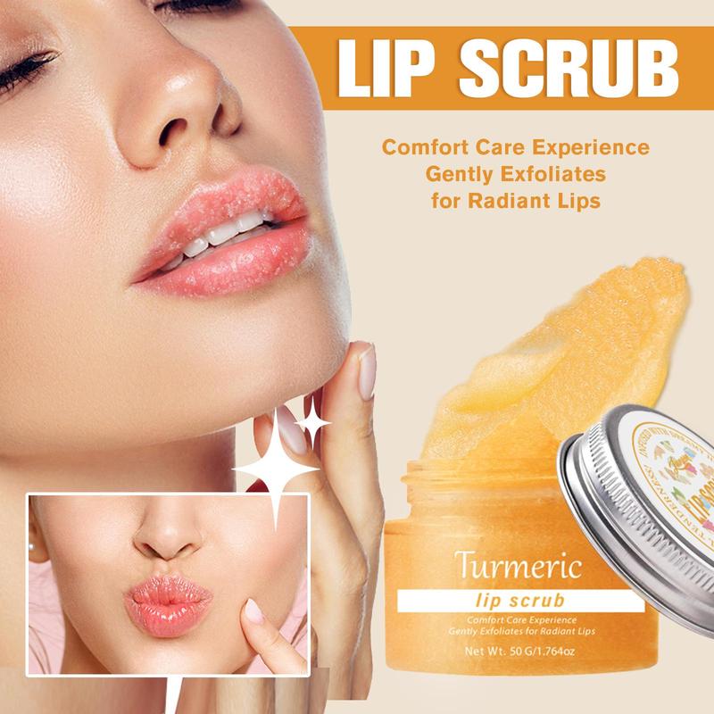 Turmeric Lip Scrub, 1 Box 2 Boxes Hydrating & Moisturizing Lip Scrub, Lip Care Product for Men and Women, Perfect for A Thoughtful Gift