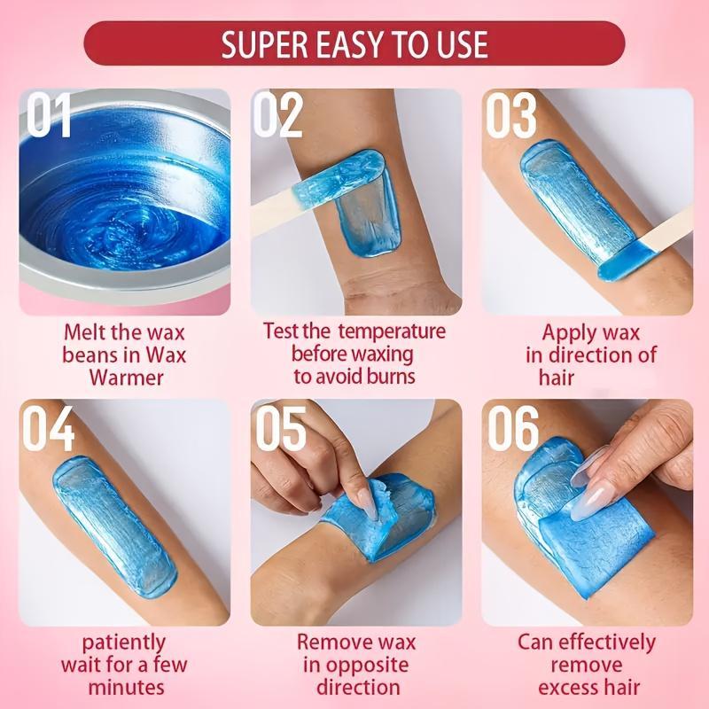 Hard Wax Beads for Body Hair Removal, 1 Pack Hair Removal Wax Bead for Home Daily Use, Body Care Products for Women & Men, Christmas Gift