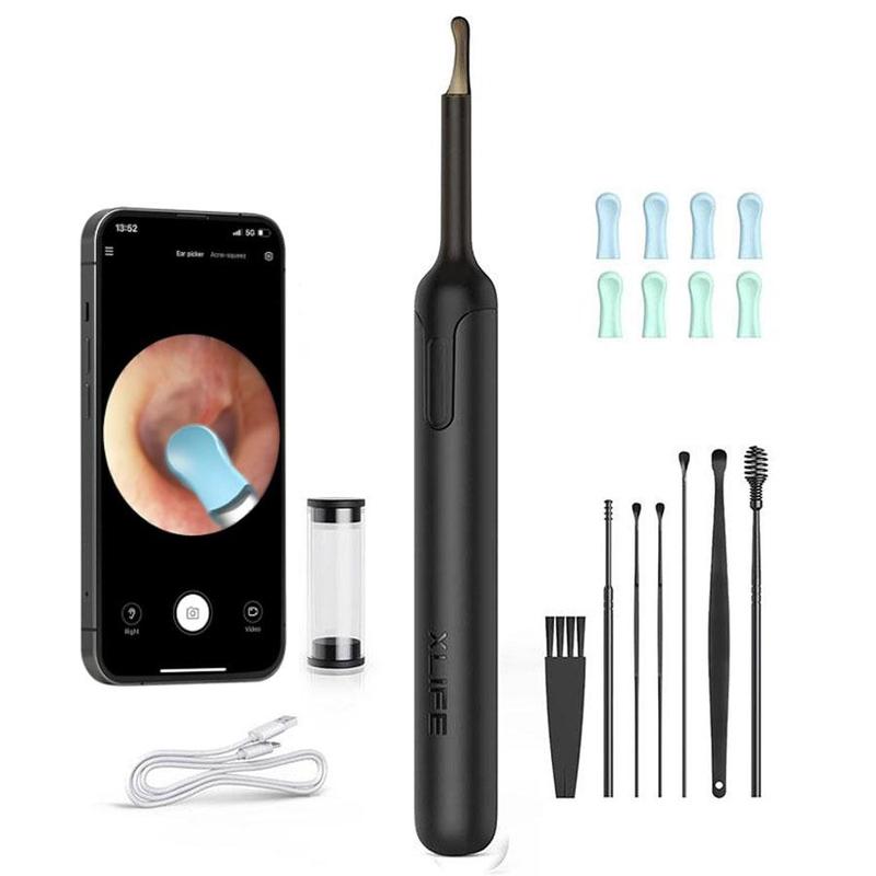 Wireless Ear Wax Removal Kit, 1 Set Electric Ear Cleaner with Camera & Accessories, Electric Earwax Remover, Ear Cleaning Tool for iPhone, Android