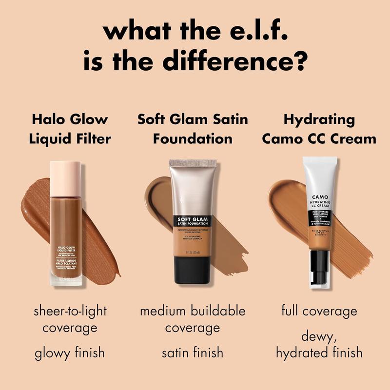 Soft Glam Foundation, Medium Coverage, Long-Lasting & Buildable Foundation For A Smooth, Satin Finish, Vegan & Cruelty-Free, 25 Light Neutral