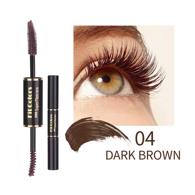 Double-head Long Lasting Mascara, 1 Count Eyelashes Lengthening Curling Mascara Stick, Professional Enhancement Makeup Product