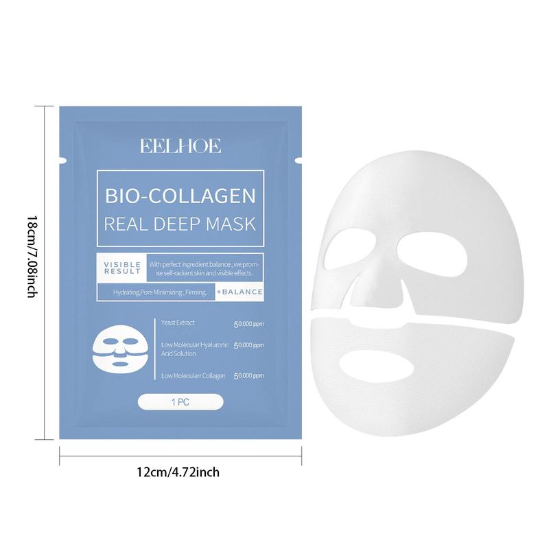 Collagen Facial Mask, 5 Counts set Moisturizing Facial Mask, Hydrating Facial Skin Care Mask, Face Mask for Women & Men