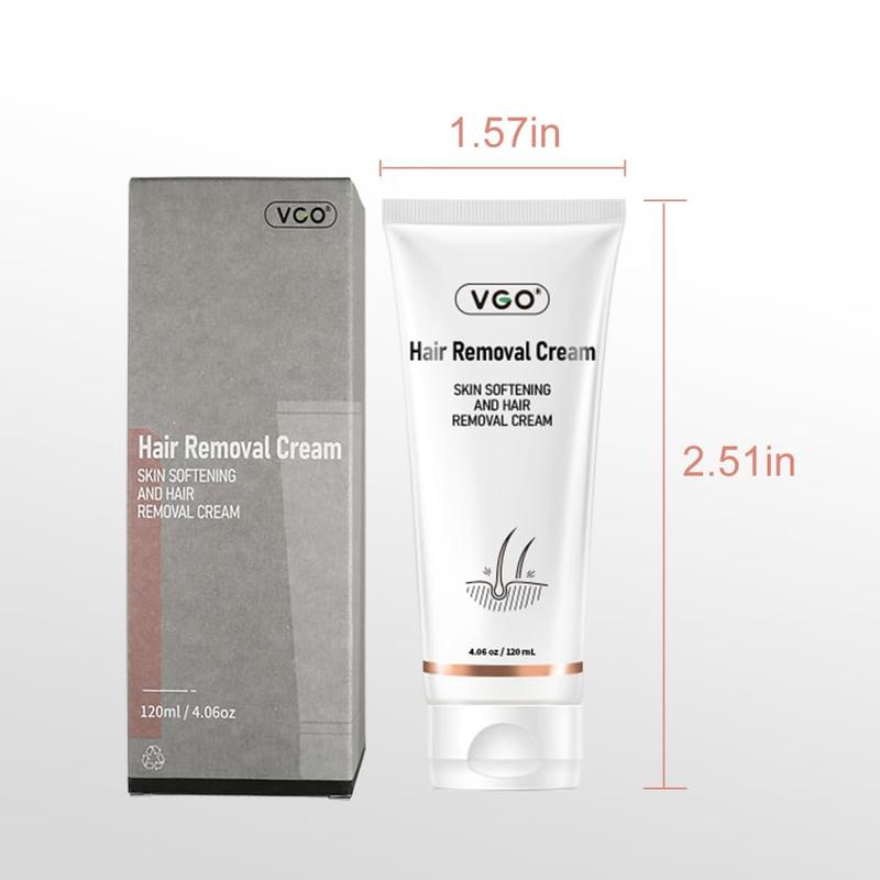 (3PCS) VGO All Skin Types Hair Removal Cream for Women & Men Painless Bikini Hair Removal Gel Hair Removal Lotion for Unwanted Hair, 120ml   4.06oz