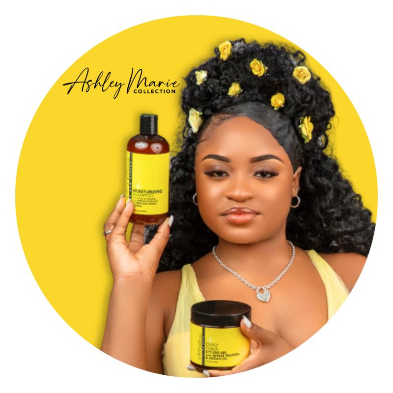 Curly Coil Gel and Styling Mousse with Frizz Control Combo Bundle - Ashley Marie Collection by The Hair DIagram