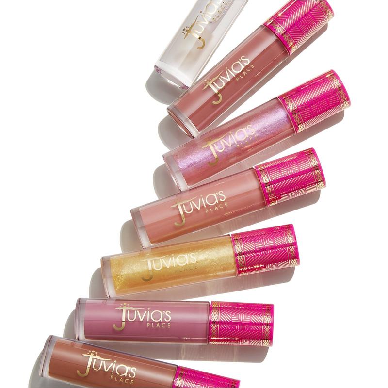 Juvia's Place Lip Reflect Glass Gloss - Clear, Plump, Long Lasting, Non-Sticky, Luscious, High Shine, Glides on Richly, Glossy and Smooth