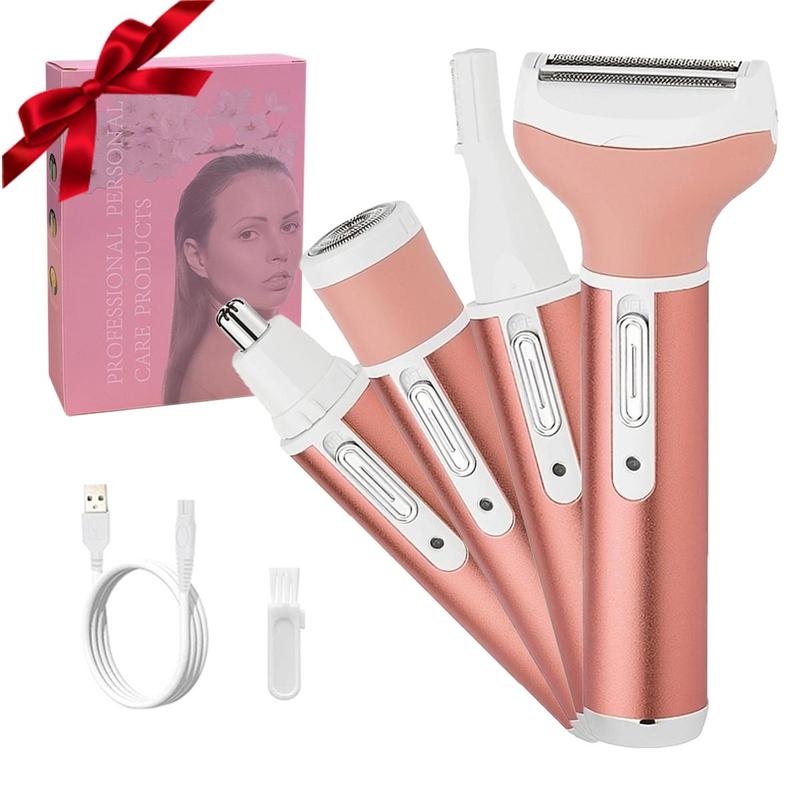 USB Rechargeable Electric Hair Removal Tool, 4 in 1 Hair Removal Tool, Multifunctional Hair Removal Tool for Women, Halloween & Christmas Gift