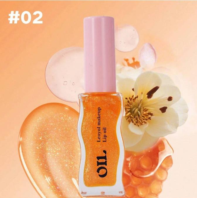 Leoyol Fruit Honey Essence Lip Oil Lasting Moisturizing Lightens Lip Lines Lip Gloss Transparent Pearlescent Lip Glaze