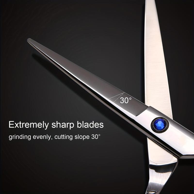 Hair Cutting Scissors, Professional Hair Cutting Scissors with Detachable Finger Inserts, Hair Styling Tools for Salon & Barber Shop, Christmas Gift