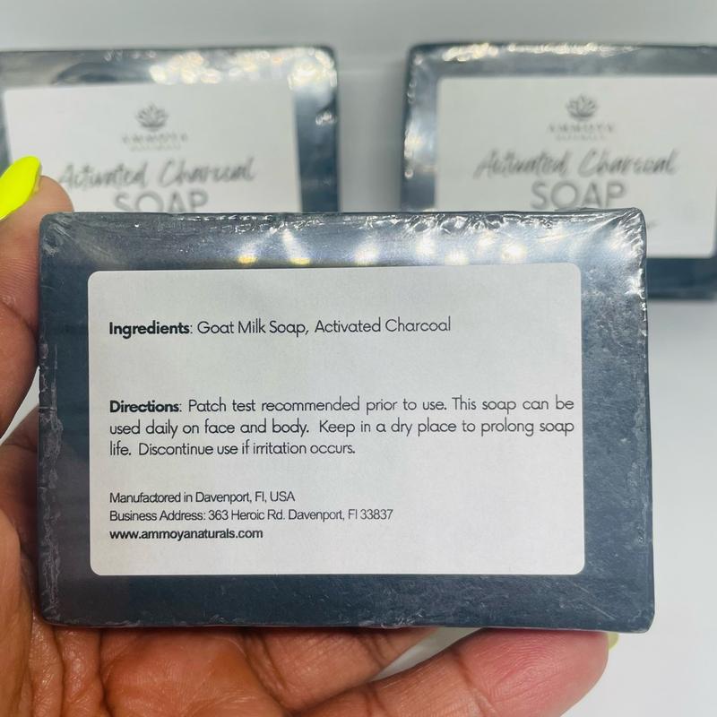 Charcoal Goat Milk Soap for Face and Body