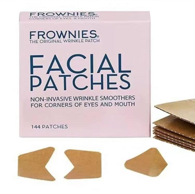 Frownies Forehead and Between the Eyes Wrinkle Patches - Hypoallergenic Facial Patches to Smooth & Soften Forehead Wrinkles & Eleven Lines - For Overnight Use, 144 Patches Relaxing Comfort