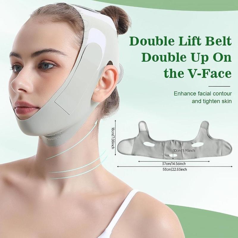 V-shaped Face Lifting Band, Reusable Face Lifting Band, Face Lifting Band, Double Chin Reducer, Comfortable and Reusable, Suitable for Summer, Christmas Gift