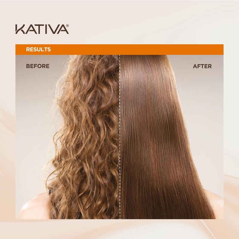 Kativa Brazilian Straightening Kit - 12 Weeks Straighter Hair, with Argan Oil & Shea Butter Haircare