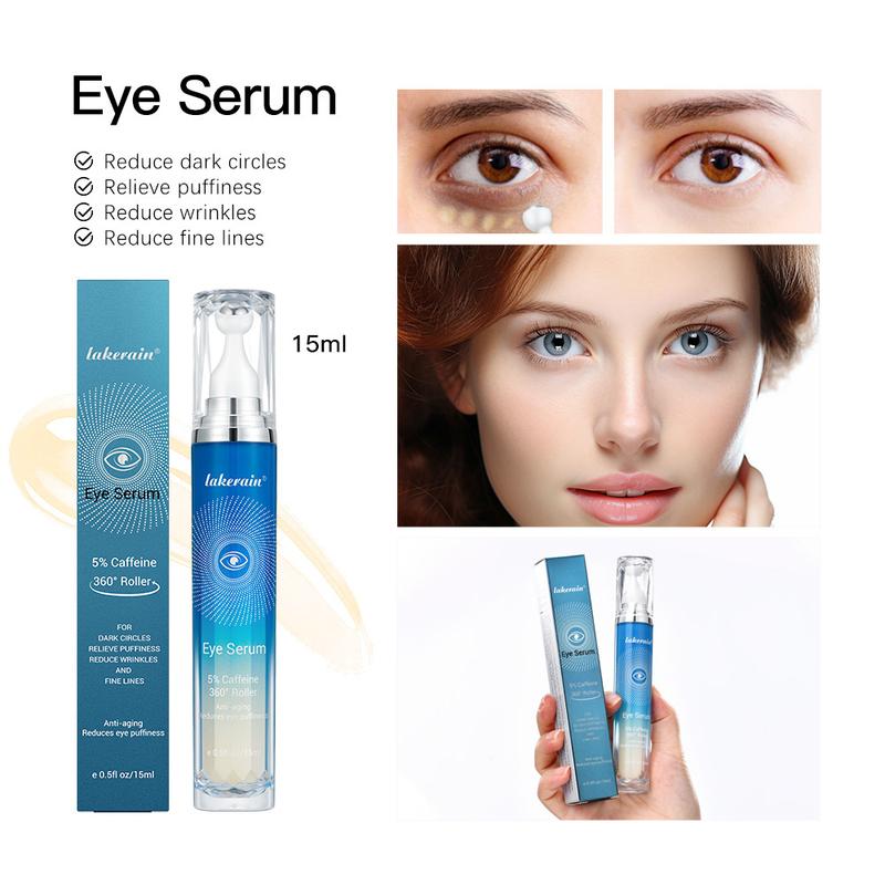 LAKERAIN Eye Cream for Dark Circles: Under Eye Cream Morning Skincare - Daily Eye Serum for Eyelids Puffiness, Under Eye Roller Cream for Dark Circles Puffiness Wrinkles and Fine Lines, Eye Bags Treatment