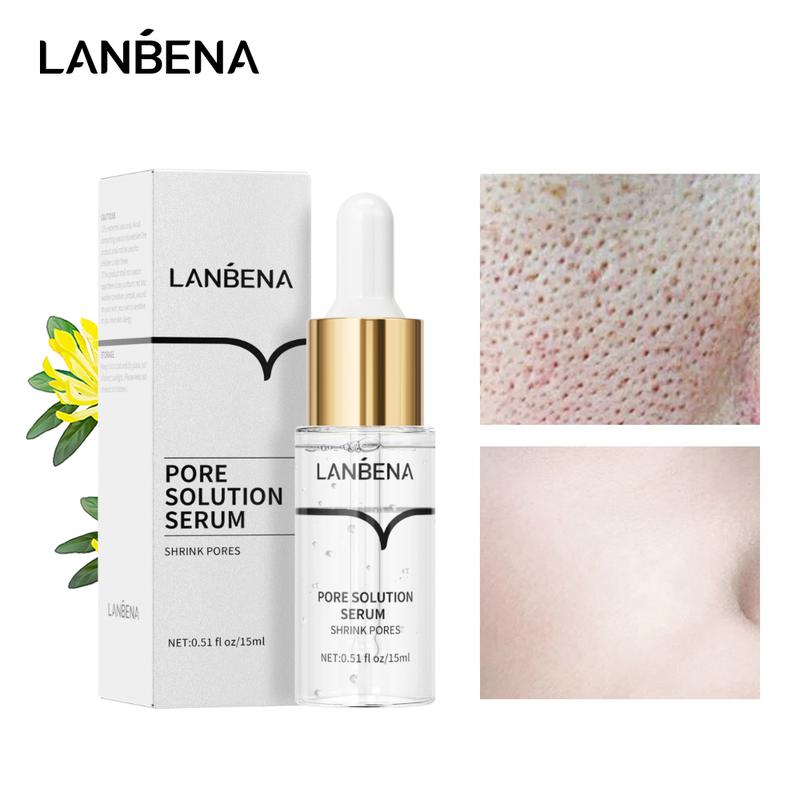 LANBENA Pore Skin Care Serum Facial Essence Dry Skin Sensitive Alcohol Free Moisturize Smooth Delicate Skin Repair Flower Moisture Firming Comfort