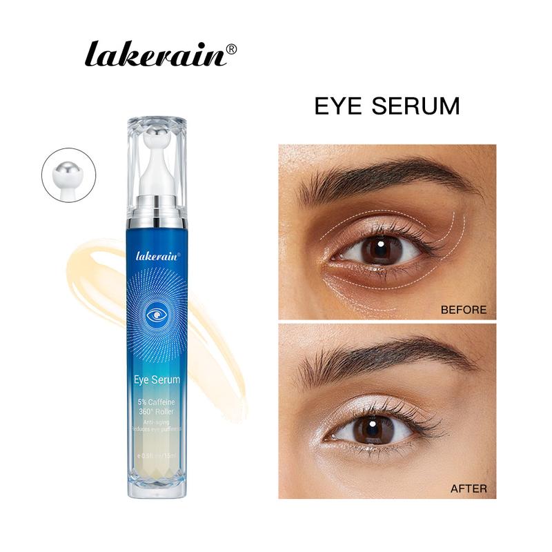 LAKERAIN Eye Cream for Dark Circles: Under Eye Cream Morning Skincare - Daily Eye Serum for Eyelids Puffiness, Under Eye Roller Cream for Dark Circles Puffiness Wrinkles and Fine Lines, Eye Bags Treatment