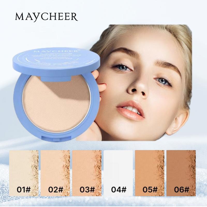 Oil Control Face Pressed Powder,Matte Smooth Setting Powder Makeup,Waterproof Long-Lasting Makeup Setting Powder,Oil Control Flawless Finish,Lightweight,Residue-Free