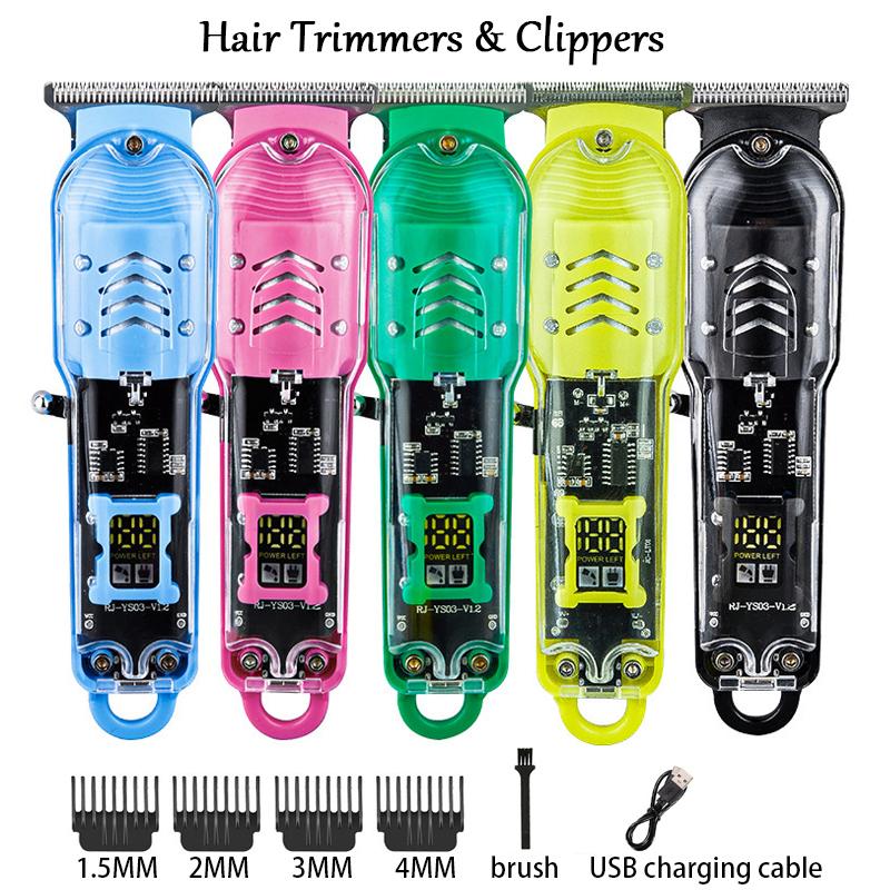 Electric Hair Clippers for Men, Multi- functional Rechargeable Hair Trimmers, Professional Body Hair Trimmers, Barber Clippers Hair Cutting Kit, LED Display, Powerful And Safe, Hair Styling Tools, Gifts for Men , Hair Trimmers & Clippers ，Christmas Gifts