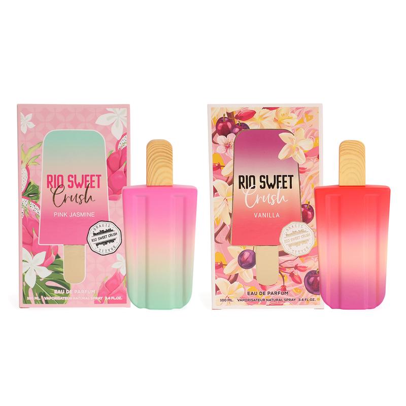 Rio Sweet Crush (Vanilla & Pink Jasmine) Bundle Spray Perfume for Women 100ml 3.4fl.oz. - Fragrance Set