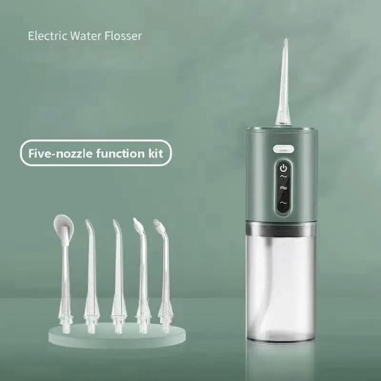 Dental Plaque Removal and Teeth Cleaning Irrigator - Portable Cordless Electric Oral Irrigator, IPX7 Waterproof, 5 Nozzles, 3 Modes, Multifunctional Chargeable 280ml Tank Water Flosser, Oral Cleansing Tool, Christmas, Thanksgiving, Halloween, Fall Gift