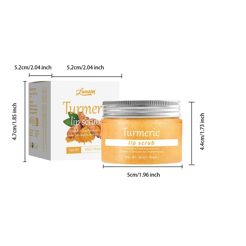 Turmeric Lip Scrub, 1 Box 2 Boxes Hydrating & Moisturizing Lip Scrub, Lip Care Product for Men and Women, Perfect for A Thoughtful Gift