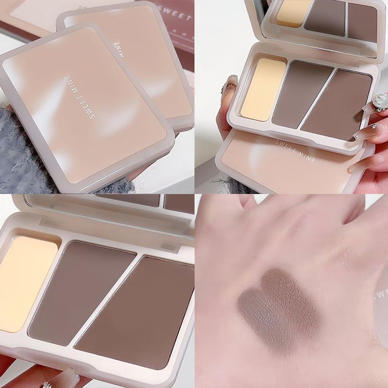 Contour & Highlighter Palette, 2 Counts Long Lasting Highlighter Palette, Facial Contouring & Detailing Makeup Palette, Makeup Products