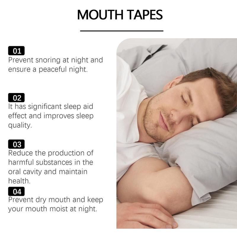 Sleep Mouth Tape, 30pcs set Breathable Sleep Mouth Tape, Nighttime Gentle Care Mouth Tape, Sleep Aid Tape for Improves Sleep Quality