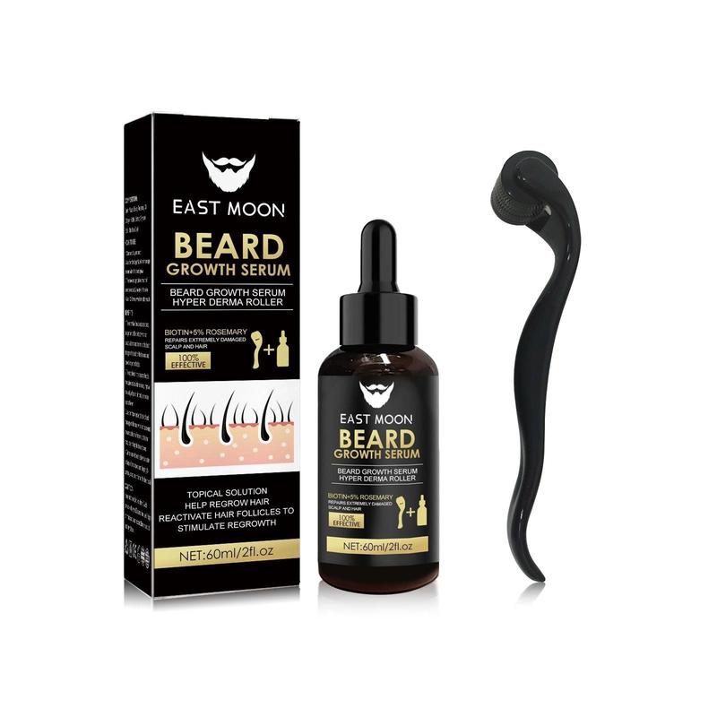 Beard Care Kit, 1 2 Sets Beard Hair Care Product, Beard Care Oil, Nourishes and Strengthens Beard, Beard Care Product for Men