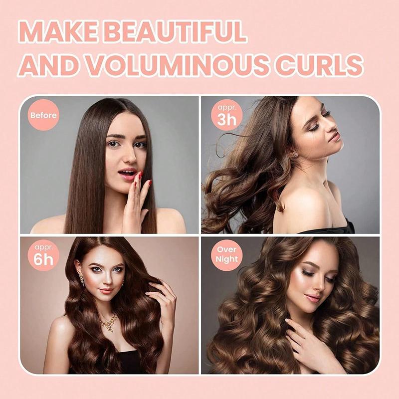 Heatless Hair Curler with Hook, 3 Counts set Sleeping Hair Curler, Hair Styling Tool for Women & Girls, Christmas Gift