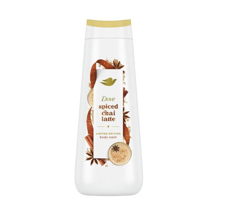 Dove Spiced Chai Latte Liquid Body Wash for Deep Nourishment Holiday Treats Limited Edition, 20 oz