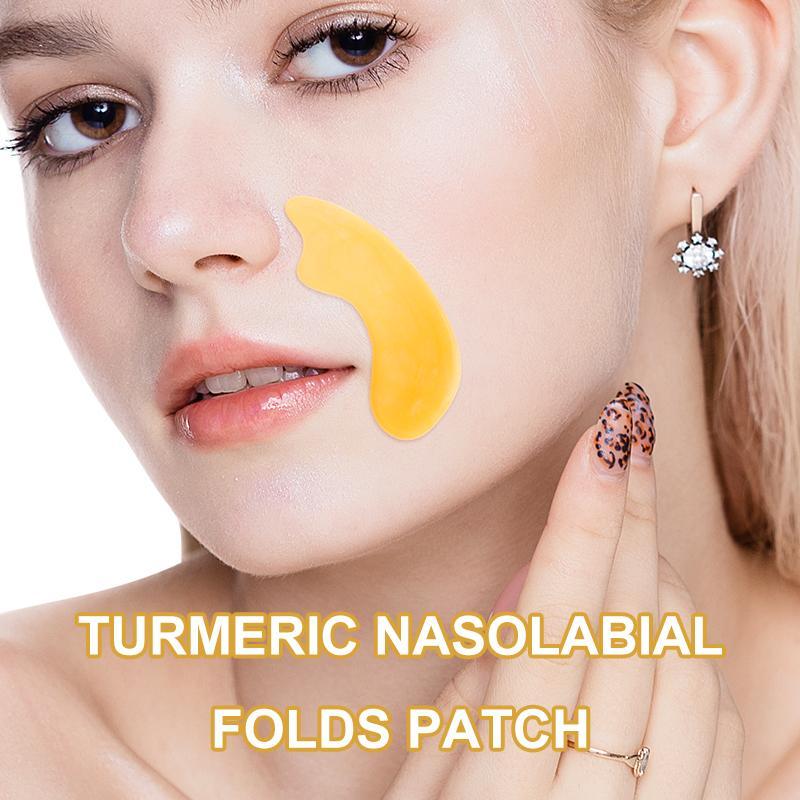 Turmeric Forehead & Nasal Fold Patch, 2 Boxes Moisturizing Facial Skin Care Mask, Lifting and Firming Skin Care Products for Women