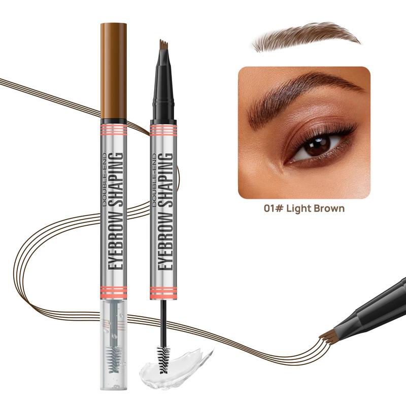 2 in 1 Eyebrow Gel & Eyebrow Pencil, 1 Count Waterproof Eyebrow Gel & Eyebrow Pencil, Long Lasting Eyebrow Makeup Tool for Women,  Eyebrow Pencil