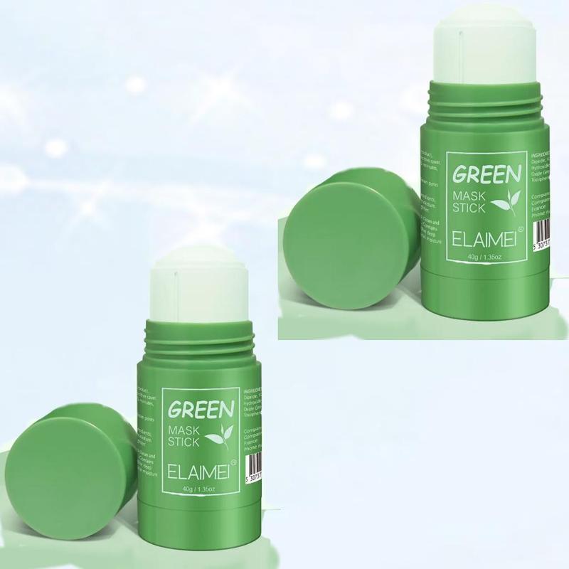 Green Tea Mask Stick, Deep Cleansing Face Mask, Moisturizing Facial Skin Care Product for Women & Men