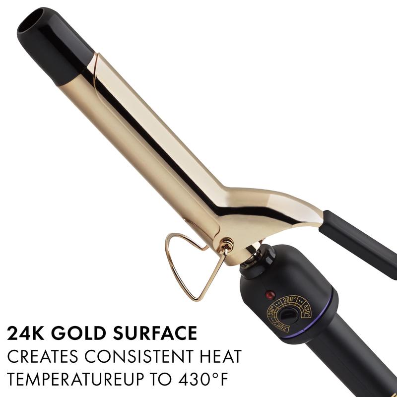 HOT TOOLS (2018 MODEL) Pro Artist 24K Gold Curling Iron | Long Lasting, Defined Curls (1 in)