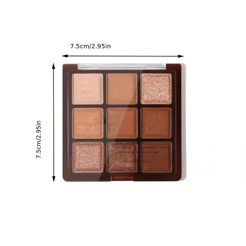 Shimmer & Matte Eyeshadow Palette, Long Lasting Eye Makeup Palette, High Pigmented Blendable Eyeshadow Powder