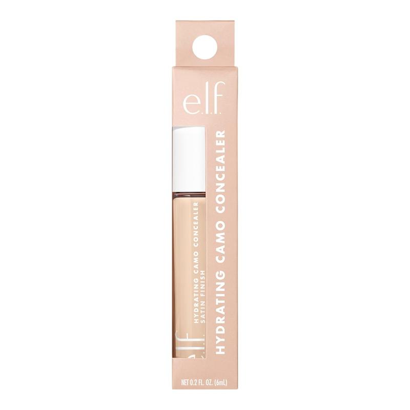 e.l.f. Hydrating Camo Concealer, Lightweight,  Coverage, Long Lasting, Conceals, Corrects, Covers, Hydrates, Highlights, Light Ivory, Satin Finish, 25 Shades, -Day Wear, 0.20 Fl Oz