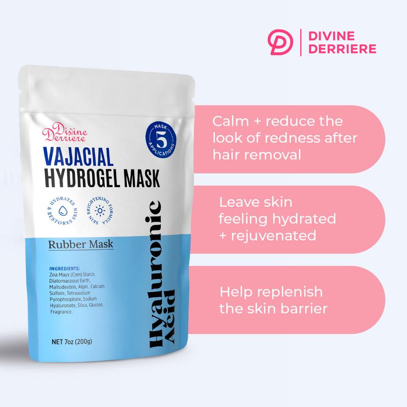 Divine Derriere HYDROGEL MASK KIT for Post Wax & Shaving Bikini Area Comfort with Hydrating Hydro jelly mask Skincare - Skin Repair Moisturize Hydrate