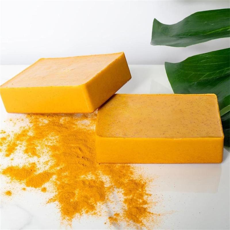 3PCS Lemon Turmeric KojicAcid SoapTurmeric & Kojic Acid Brightening Soap,DarkSpot Remover, Kojic Acid Soap, SoapBody CareBody Wash Lemon FlawlessOrganic