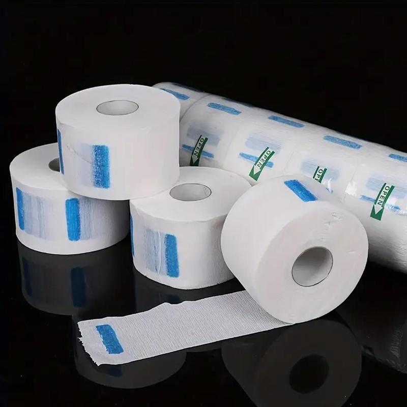 Disposable Hairdressing Neck Paper Rolls, 1 Roll 5 Rolls Elastic Hairdressing Neck Care Paper Roll, Hair Styling Accessories for Salon & Barber Shop