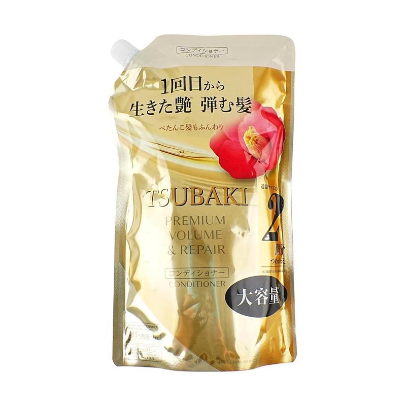 SHISEIDO TSUBAKI Golden Camellia 0 Second Salon-Level Moisturizing Refreshing Ultimate Repair Hair Conditioner Refill 20.29 fl oz