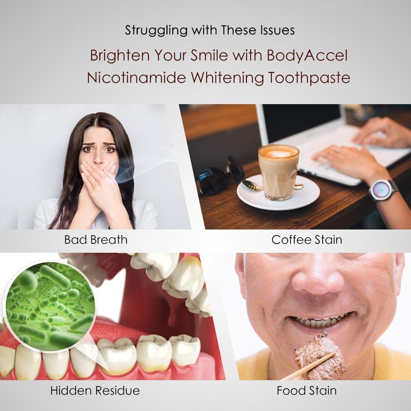 BodyAccel – Advanced Whitening Toothpaste with Niacinamide & Xylitol!-z