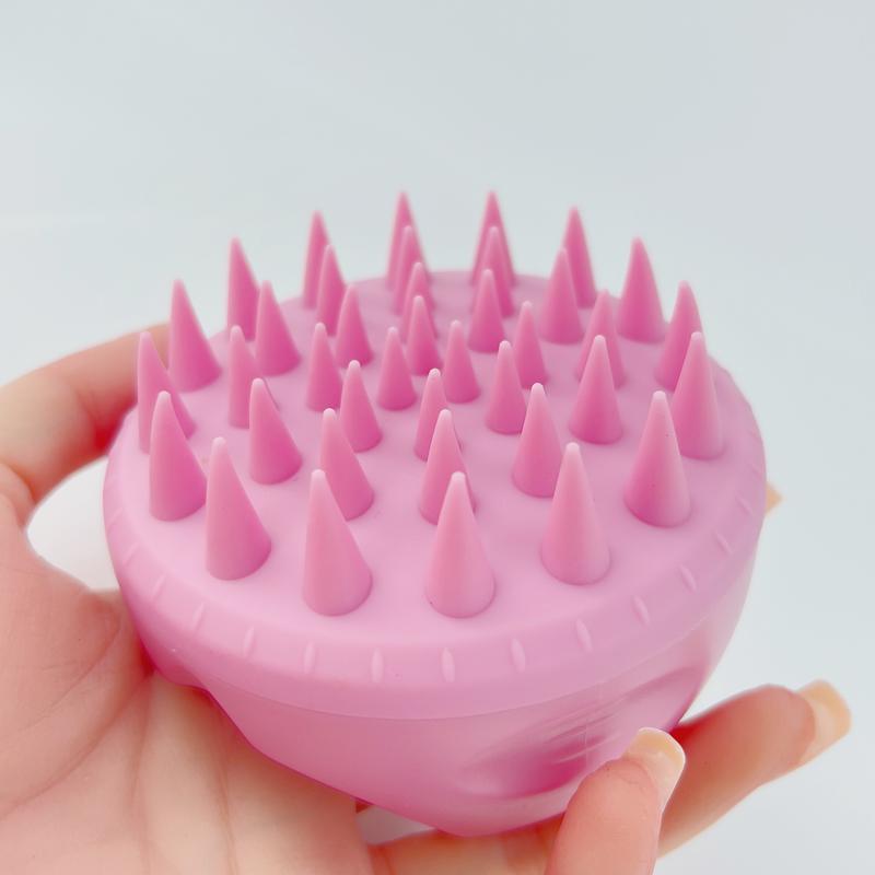 Comfort Shampoo Brush Scalp Massager with Handle, Soft Silicone Brush Hair Scrubber Body Care