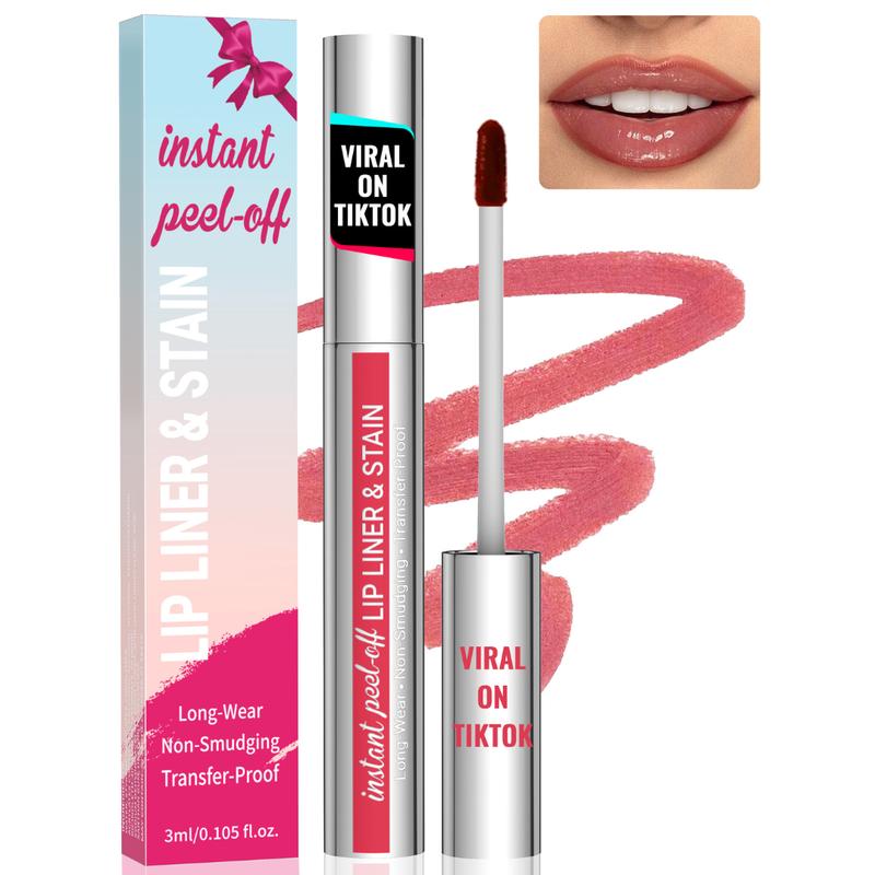 iMethod Lip Stain - Lip Liner Stain, Natural Long Lasting Lip Stain Peel Off, Waterproof Stay On All Day, Transfer-Proof, Highly Pigmented